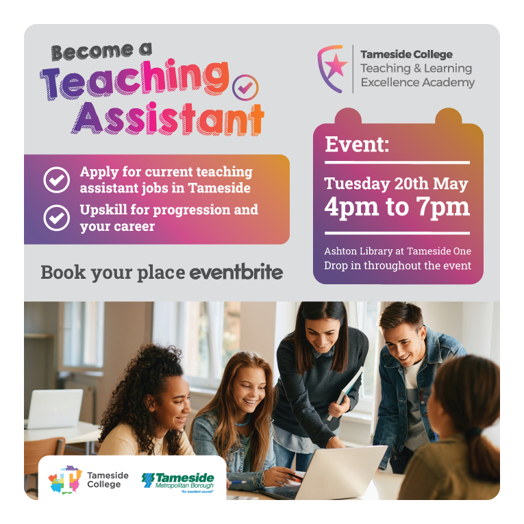 Click to apply to Tameside College. Start your journey here – apply online